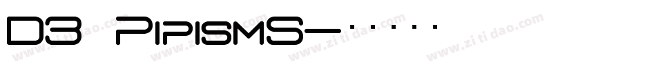 D3 PipismS字体转换
